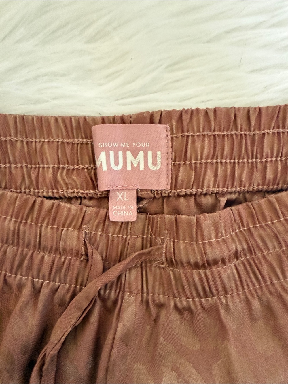 Show Me Your Mumu Leopard Pajama Pants XL Brown Lounge Sleepwear - Picture 2 of 7